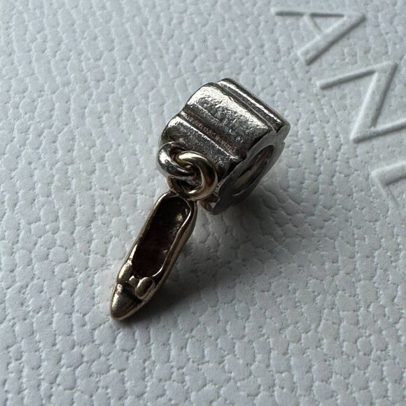 Pandora Stiletto Shoe Two Tone Charm - Picture 5 of 7